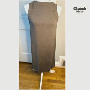 Michael Stars Sleeveless Tank Dress S Khaki Casual Minimalist‎ Comfort EUC